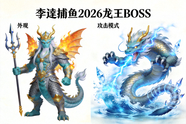 李逵捕鱼2026龙王BOSS - 外观与攻击模式展示