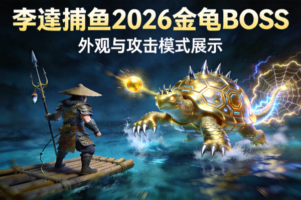 李逵捕鱼2026金龟BOSS - 外观与攻击模式展示