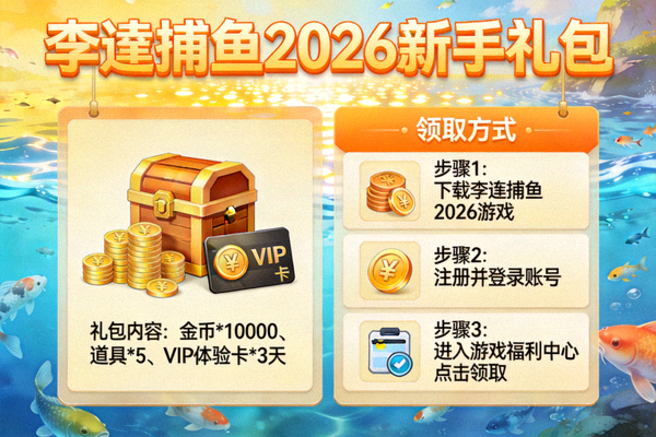 李逵捕鱼2026新手礼包 - 展示礼包内容与领取方式