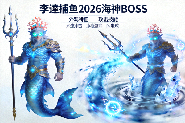 李逵捕鱼2026海神BOSS - 外观与攻击模式展示